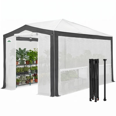 8 x 12 FT Outdoor Portable Walk-In Hobby Greenhouse, Flower House