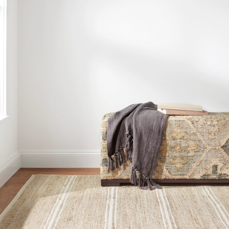 Evelyn Linen Throw, Iron