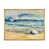 Toile avec cadre flottant or