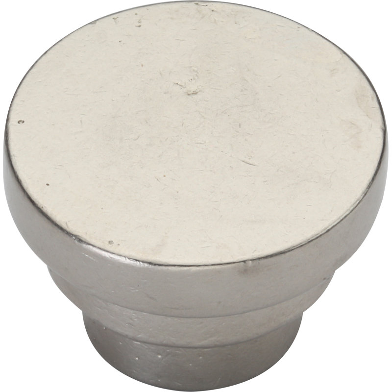 Bouton d'armoire rond, Bronze blanc, 1.5