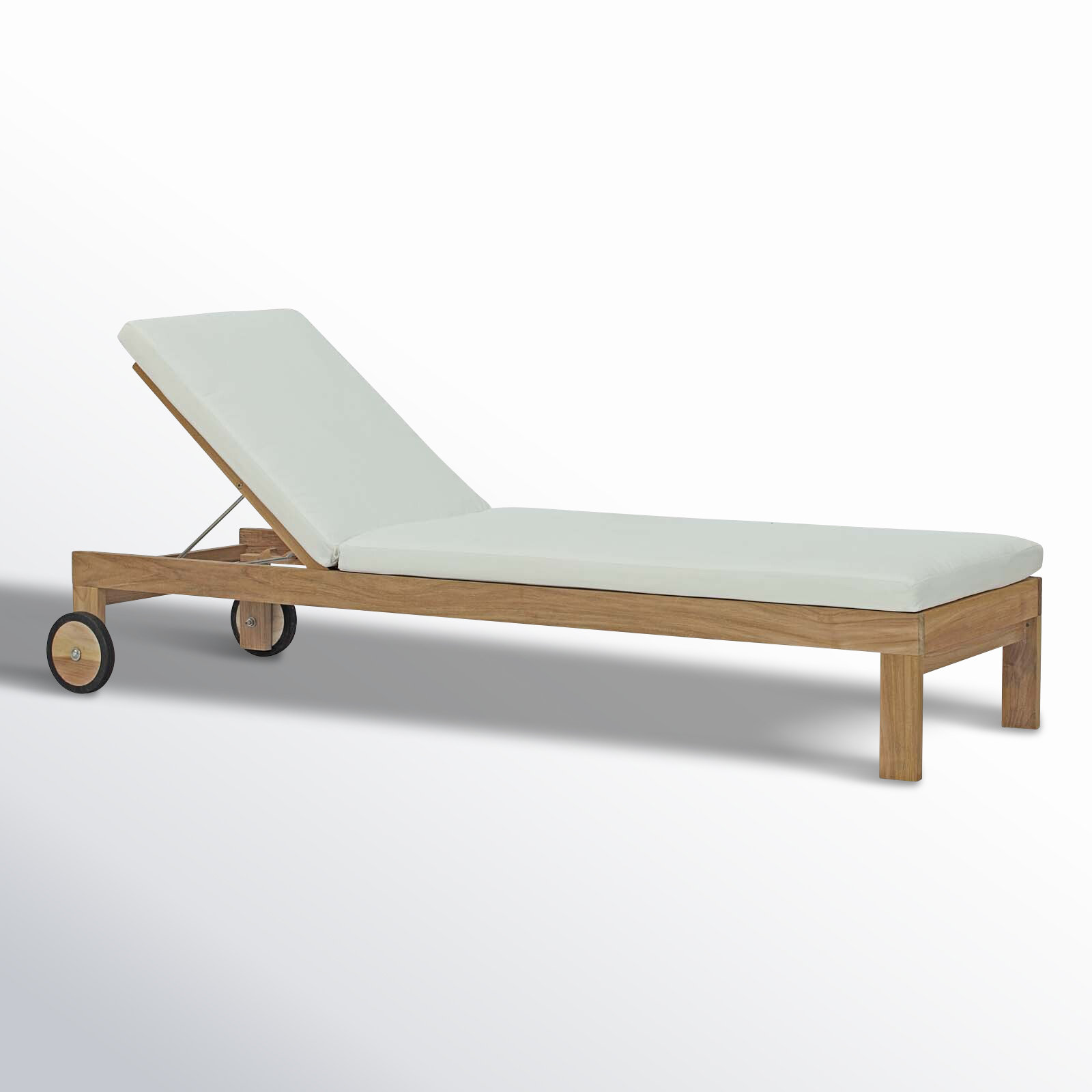 Upland 29" Teak Patio Chaise Lounge