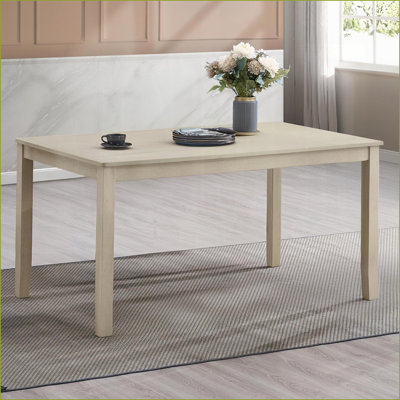 Tables de salle à manger | Mesa de Comedor, table moderne en bois massif noyer brun 59 po pour espaces de salle à manger moyens | Bois massif
