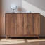 Armoire à chaussures en bois massif de grande capacité
