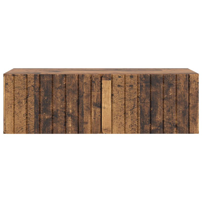Unfinished TV Stand, Old Wood, 30cm H x 98cm L x 41cm W