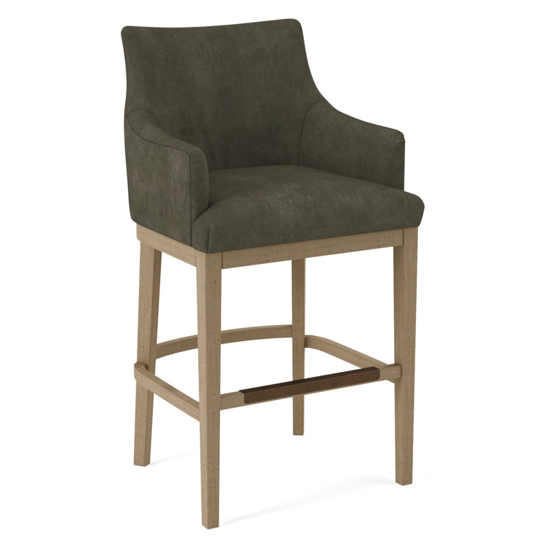 Upholstered Stool, Applause Archway Grey, Nutmeg