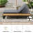 5-Position Adjustable Outdoor Chaise Lounge with Side Table & Cushion, Patio Poolside Recliner(Set of 2)-1367986856