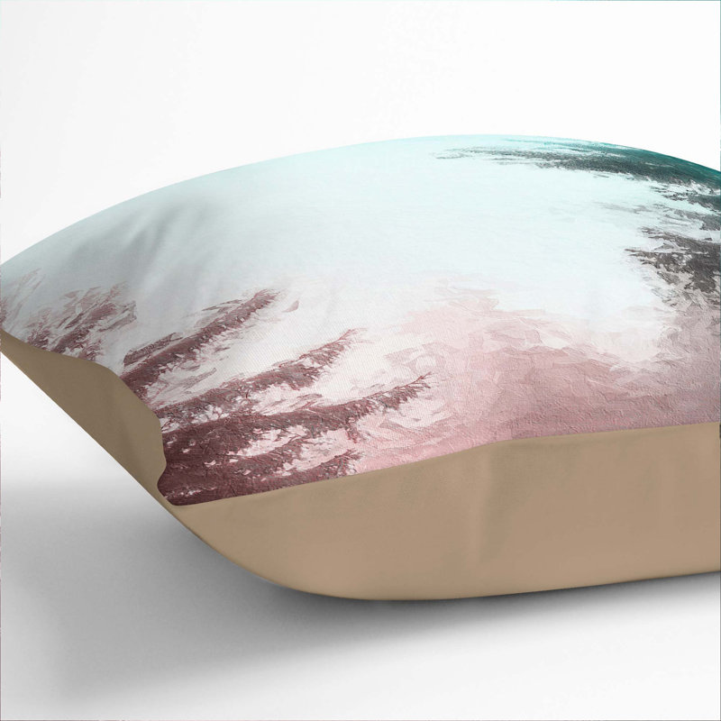 Through the Trees Cushion with Filling, 40cm H x 40cm W x 15cm D, Stone