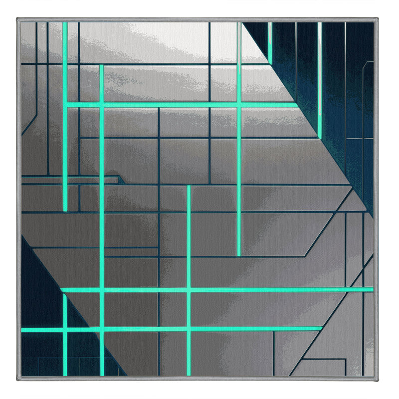 Astral Echo Rug, Square 4'