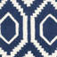 Tapis bleu foncé / ivoire en laine touffeté à la main Deedie-19273766