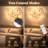 3-Light Flower Glass Wall Lamp with Remote, 3 Colors, Timer, - 10000mAh Detachable Battery, Dimmable LED Wall Mount Lamp for Bedroom Living Room Hallway