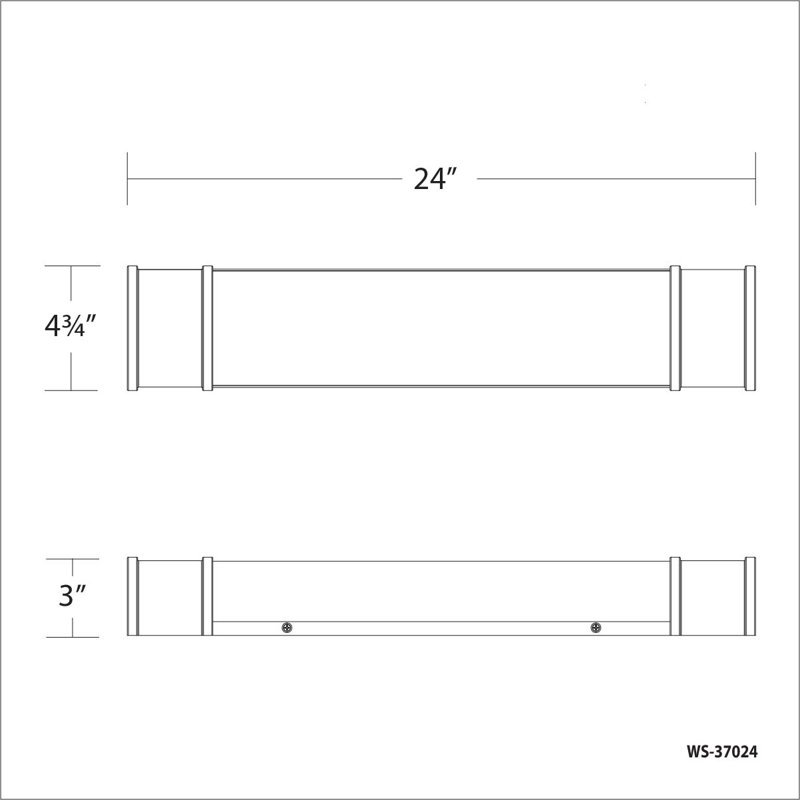 1 - Light Dimmable Bath Bar, Aged Brass, 34" W