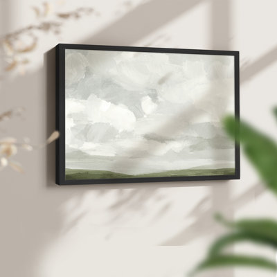 Gris pierre ciel IV - reproduction encadrée - réarmable