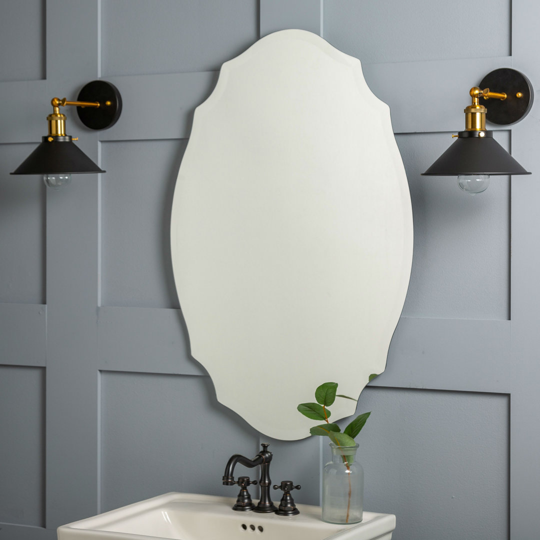 Grabill Glass Flat Mirror Willa Arlo™ Interiors