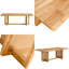 Table basse de 47,2 po en rotin de style chinois - Table à thé rectangulaire en bois massif-788898939