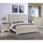 Mobilier de chambre à coucher en bois massif crème / blanc Transition