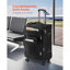 Valise à carreaux extensible 24 pouces avec roulettes Softside