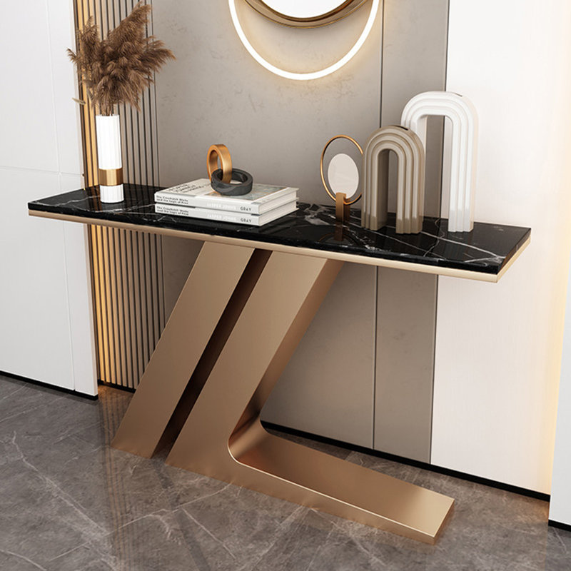 Console en métal de style italien, H 31,5 po x l 59 po x P 13,7 po