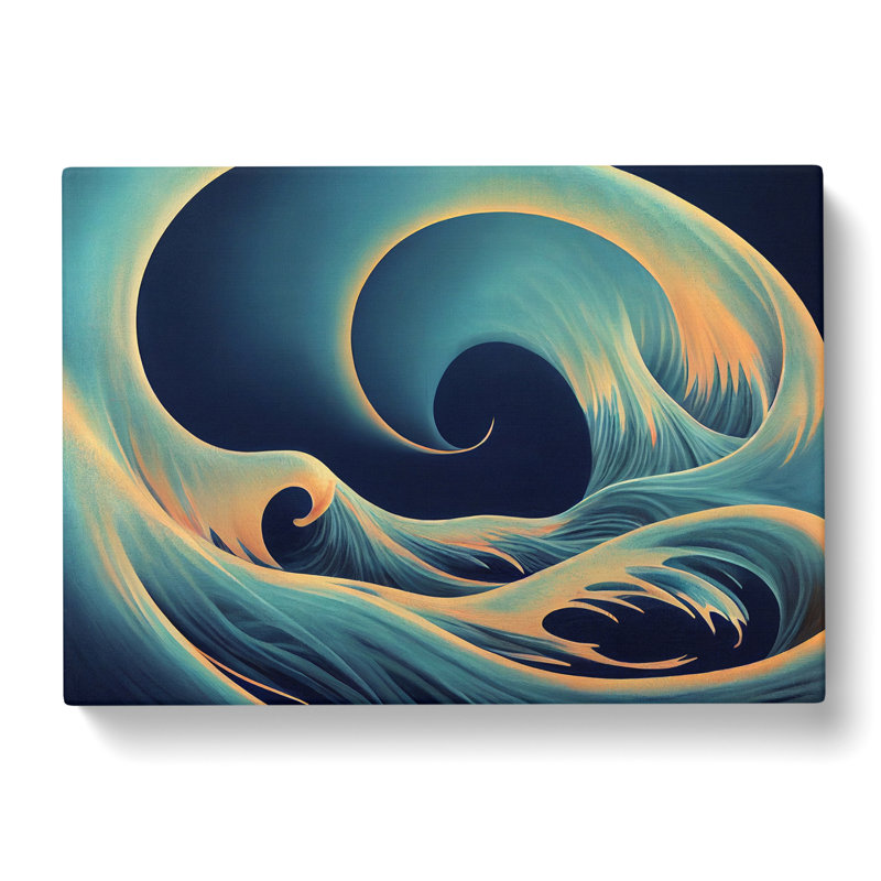 Surreal Wave - Wrapped Canvas Print, 35cm H x 50cm W x 3cm D