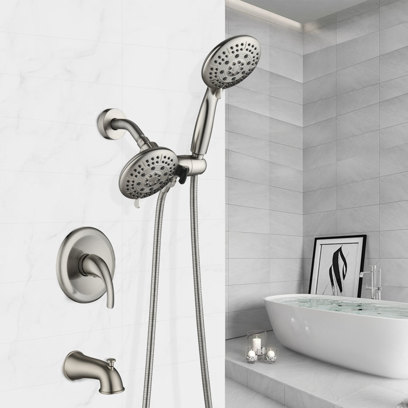 All-In-One Kit with Rough in-Valve, Brushed Nickel
