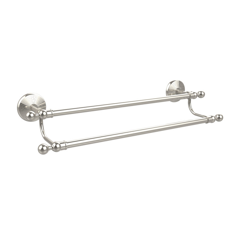 Barre à serviettes murale double Tilney, 36", Nickel poli