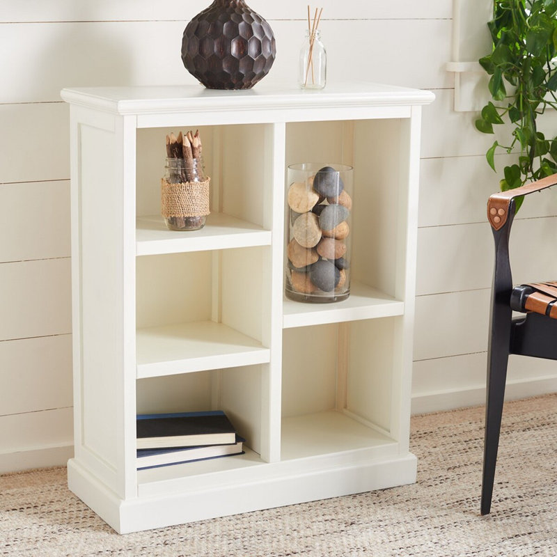 Stylish Aoting Standard Wooden Bookcase –Compact Storage for Books, Magazines & Décor, 30.1"H x 25"W, White