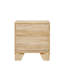 Table de chevet 2 tiroirs pour la chambre à coucher, table d'appoint en bois pour la maison
