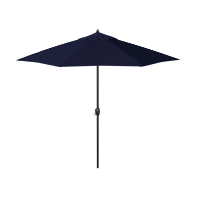 9-Foot Aluminum Market Patio Umbrella And Auto-Tilt Crank In Olefin