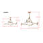 Lustre géométrique 16 lumières façon bougie