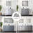 Distressed Grey Bath Vanity 30 In. W X 22 In. D, With White Quartz Top
