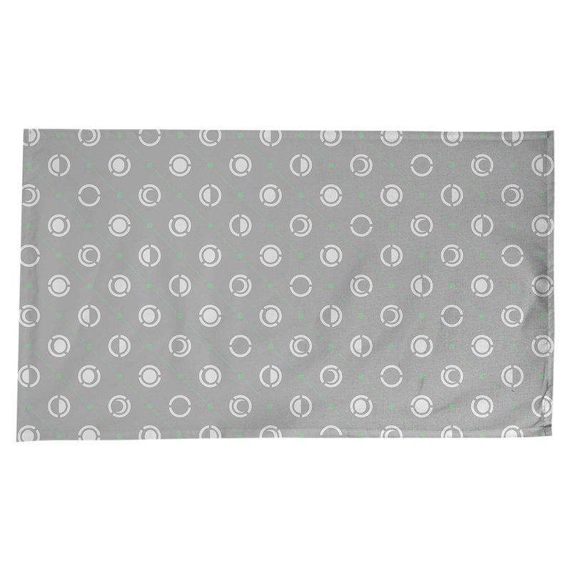Nappe des phases de lune classiques, Gris / vert / blanc