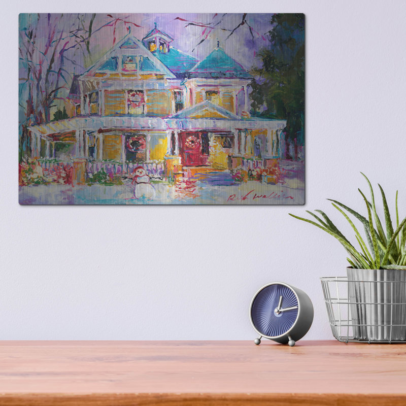 «Christmas House» par Richard Wallich, H 12 po x l 16 po