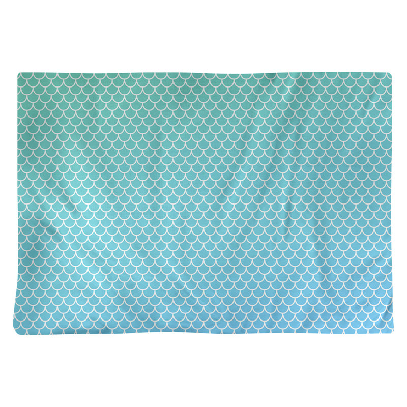 Napperon en coton 18 po Katelyn Elizabeth, Bleu / Vert