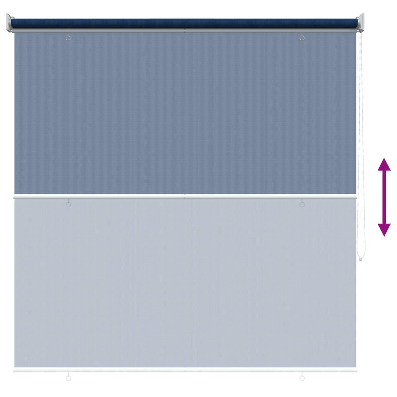 Roller shade, Blue, 145 cm W x 140 cm L