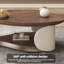 Solid Coffee Table with Storage