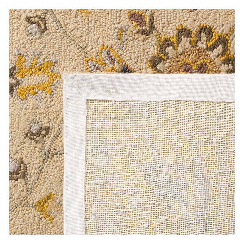 Tapis oriental ivoire / beige Amitola, Rectangle de 3 pi x 5 pi