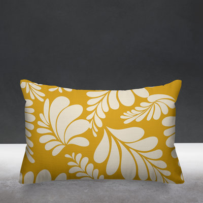 Floral Outdoor Reversible Throw Pillow
