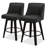 Hokku Designs & Makiba 360° Swivel Counter Height Bar Stool - CertiPUR-US Foam, Solid Wood Frame, Linen Upholstery-720064878-718174141