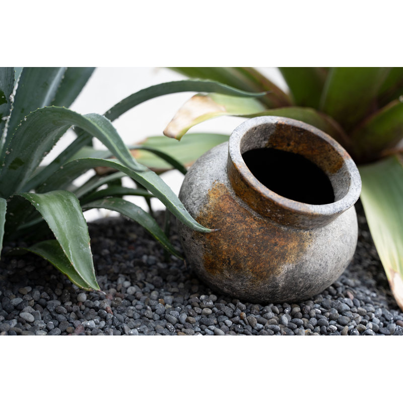 Cocar Terracotta Table Vase, 19cm H x 25cm W x 25cm D