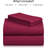 Luxclub 4 PC Burgundy Queen Silky Soft Cooling Extra Deep Pocket Performance Sheet Set-123418259-123418292