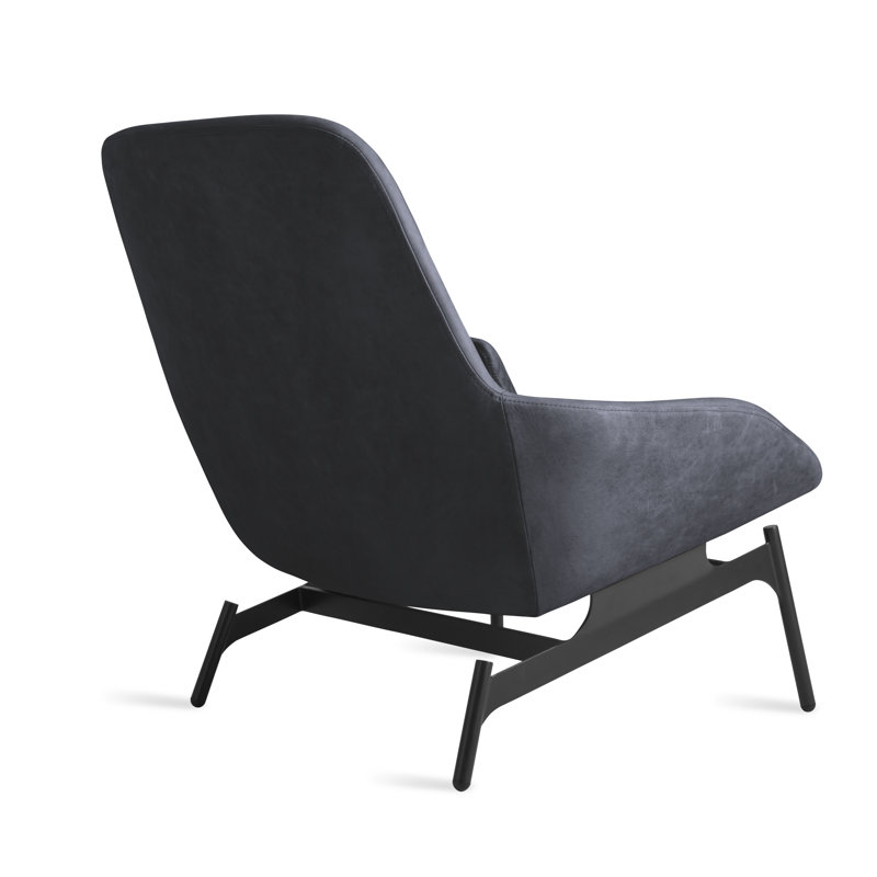 Field Lounge Chair, Ink Genuine Leather