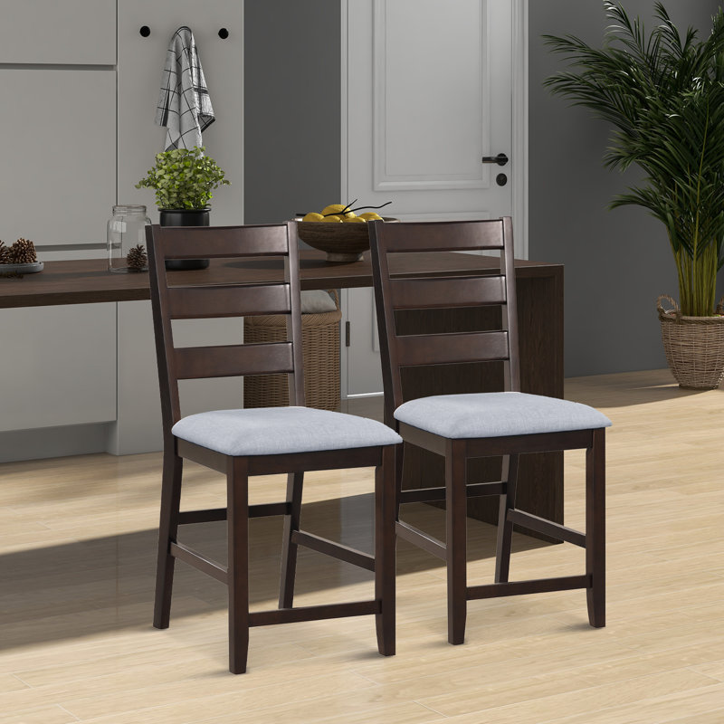 Alyzabeth Counter Stool with Solid Wood Frame