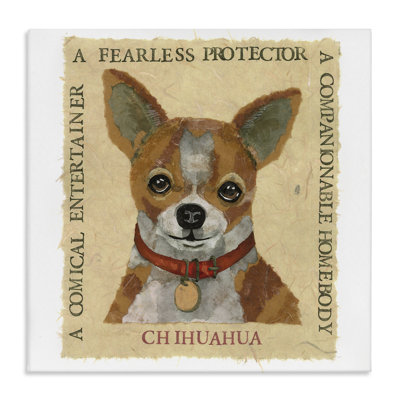 «Fun Chihuahua Pet», art mural sur toile par Nancy Overton