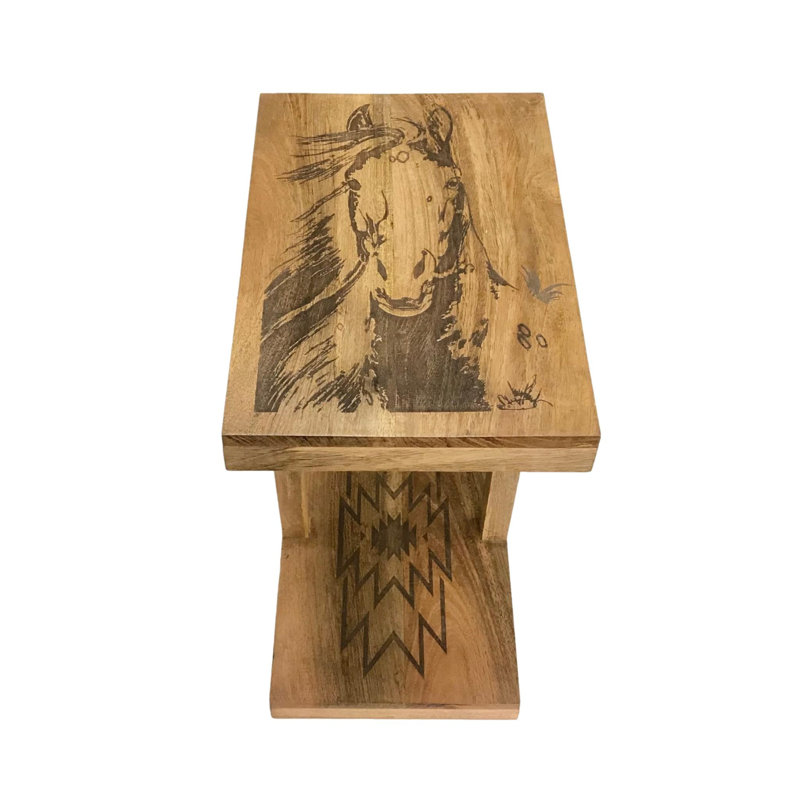 Table cheval de marque en fer - naturel