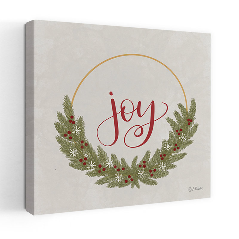 Joy, couronne de pin, art contemporain en pin, H 18 po x l 18 po