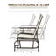 Banc oscillant d'extérieur avec table centrale Outsunny