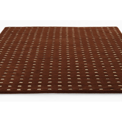 Lang Rust Hand-Tufted Geometric Wool Rug