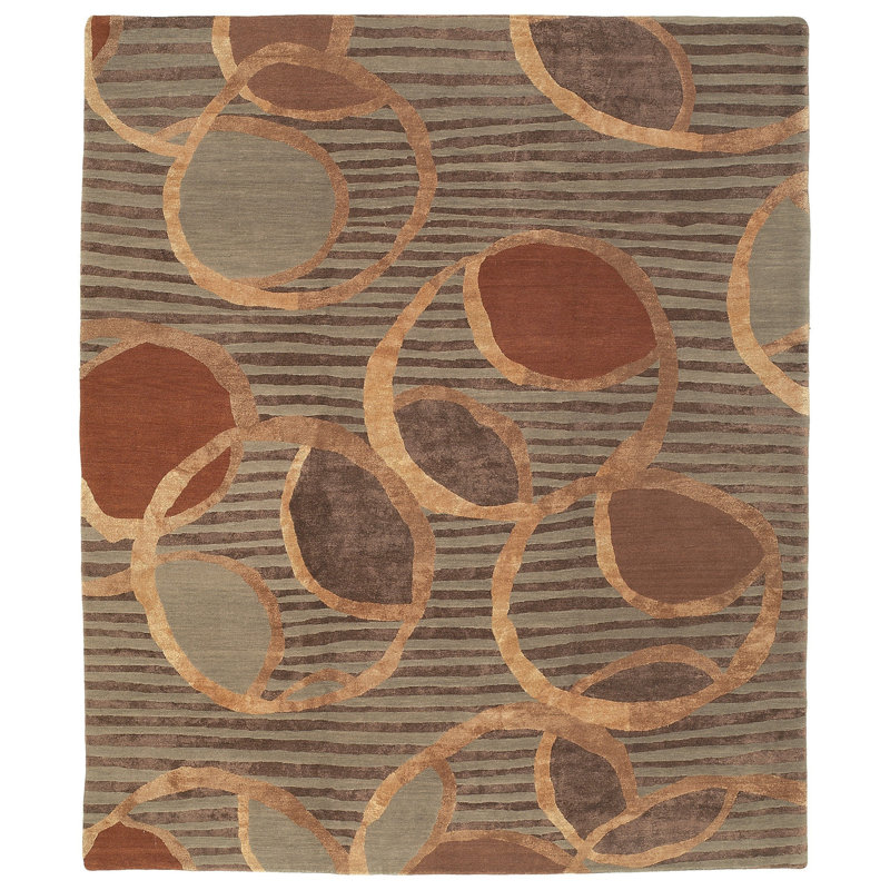 Ione Striped Area Rug, Rectangle 3' x 5'