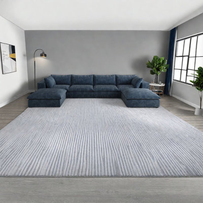 Canapés luxueux à assise profonde, tissu velours côtelé, conception modulaire pour les espaces de vie