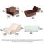  SoftPark 3Pcs Foam Climber Set, Earth-Tone Soft Play Blocks