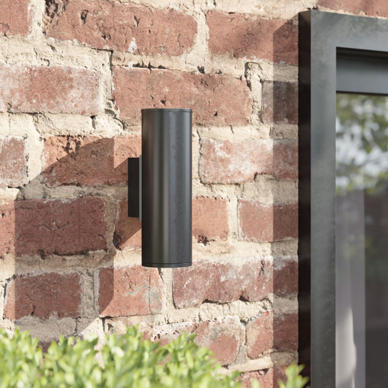 Fiton 2 - Bulb 20cm H Outdoor Armed Sconce, Anthracite